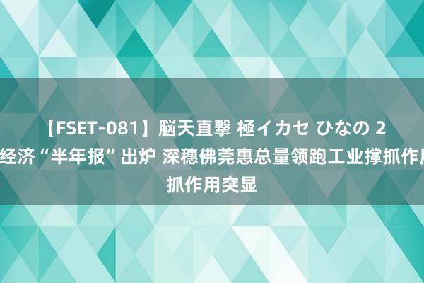 【FSET-081】脳天直撃 極イカセ ひなの 21地市经济“半年报”出炉 深穗佛莞惠总量领跑工业撑抓作用突显