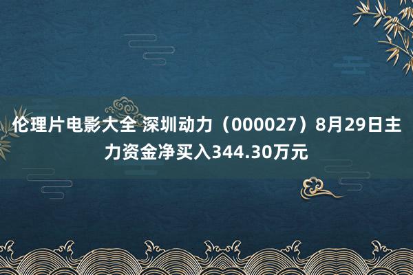 伦理片电影大全 深圳动力（000027）8月29日主力资金净买入344.30万元