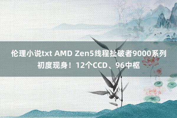 伦理小说txt AMD Zen5线程扯破者9000系列初度现身！12个CCD、96中枢