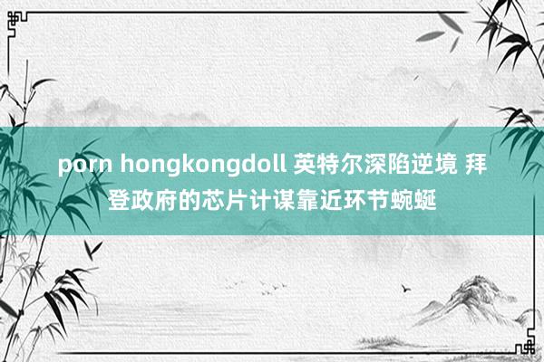 porn hongkongdoll 英特尔深陷逆境 拜登政府的芯片计谋靠近环节蜿蜒